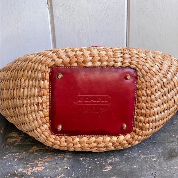 Coach Legacy straw bag large “Lily” - Picture 7 of 7